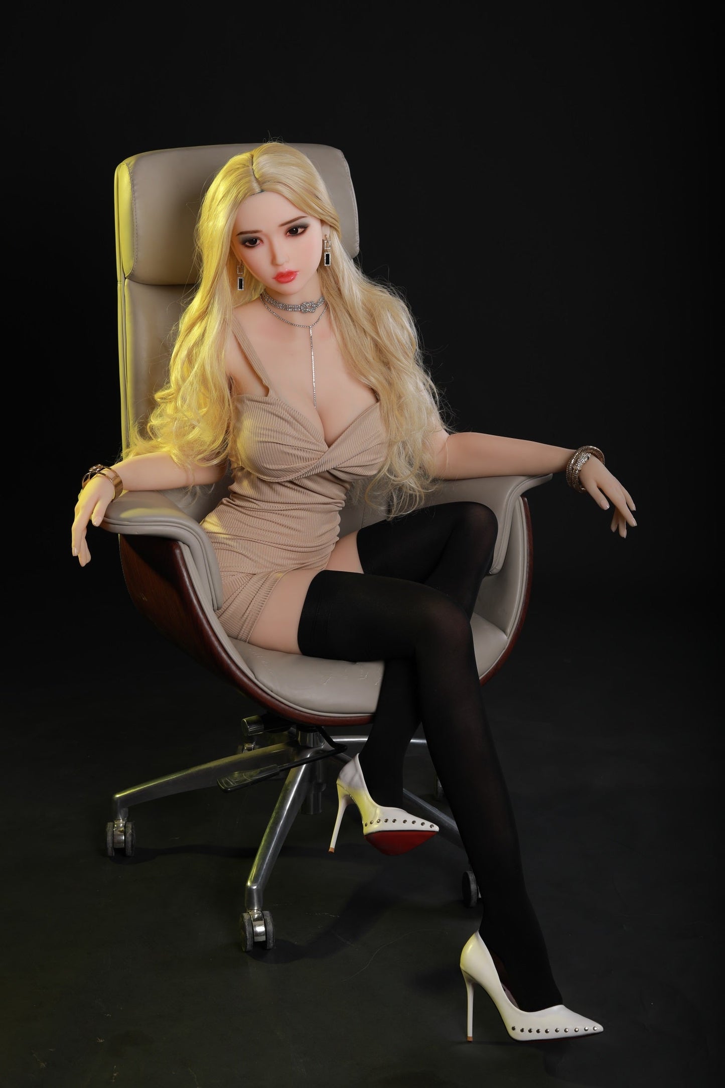 165CM Japanese Large Breast Blonde Hair TPE Sex Doll - Mandy IDATEDOLL