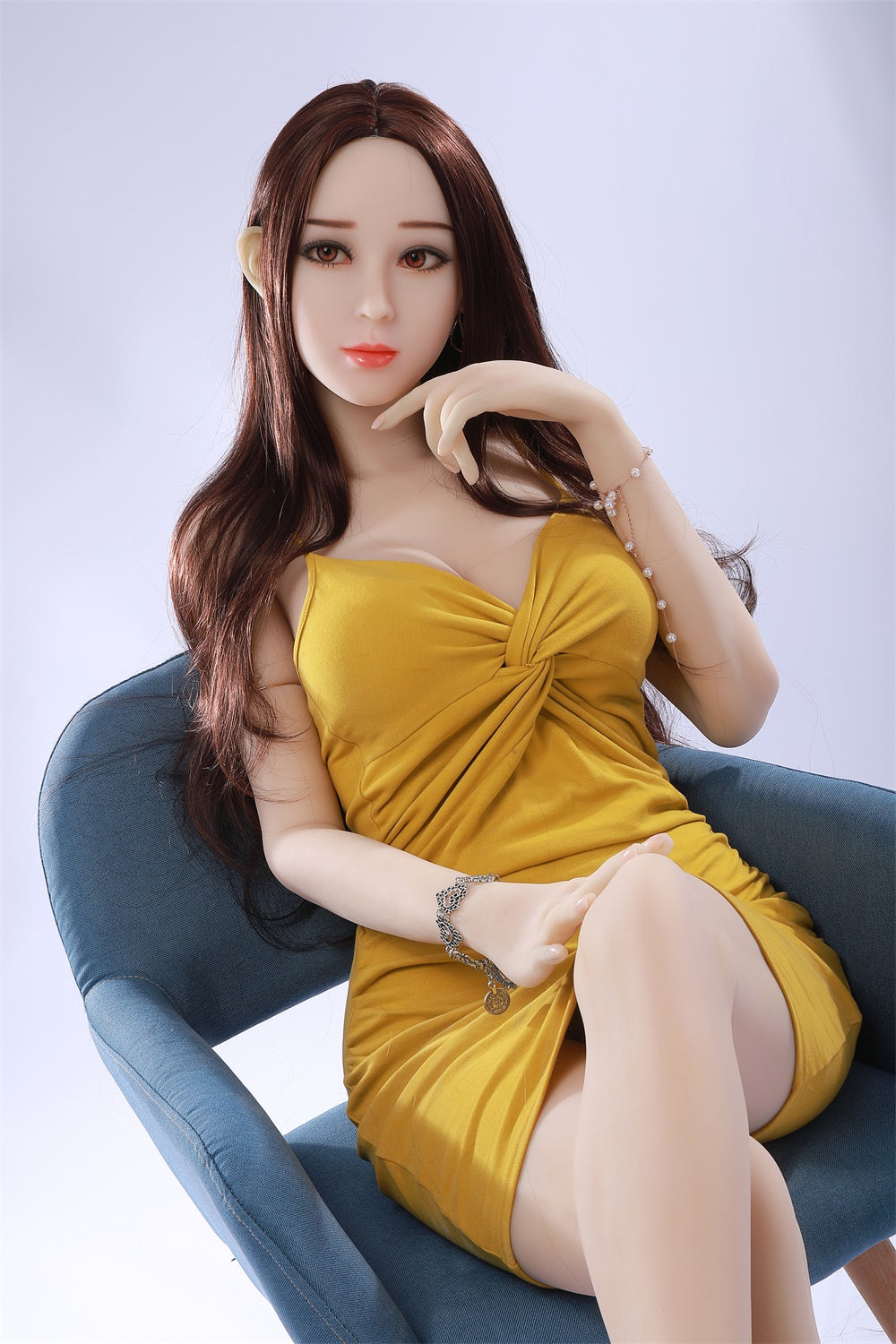 165CM Japanese Large Breast Brown Hair TPE Sex Doll - Lin Lin IDATEDOLL