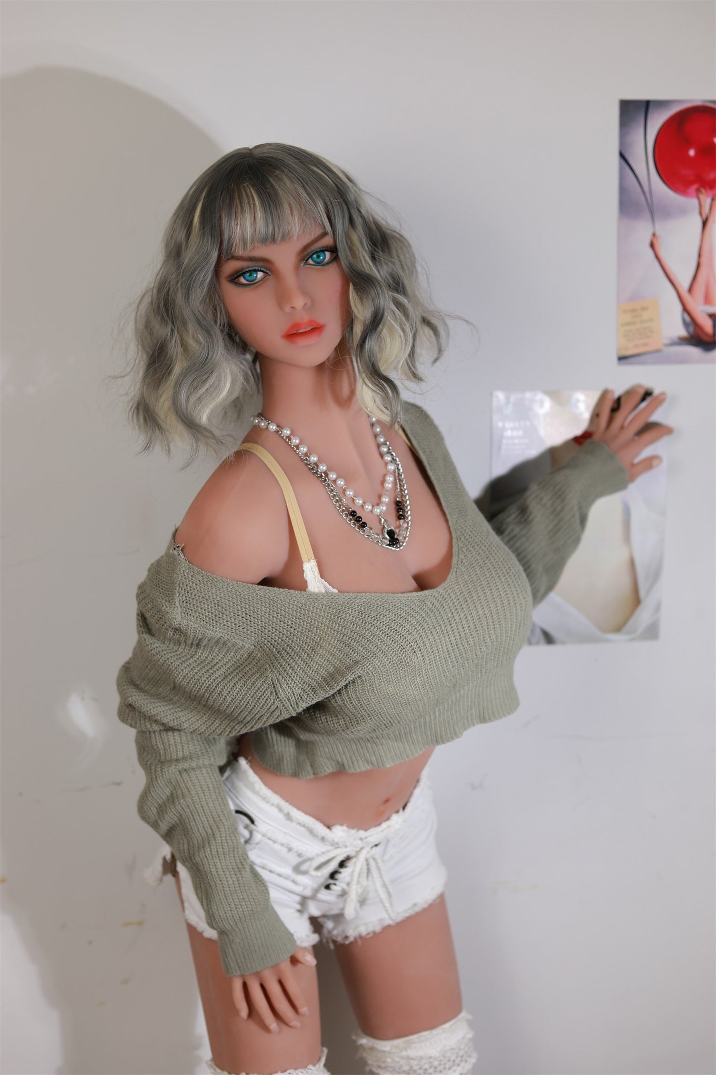 165CM Silver Hair Sexy TPE Sex Doll - Natasha IDATEDOLL