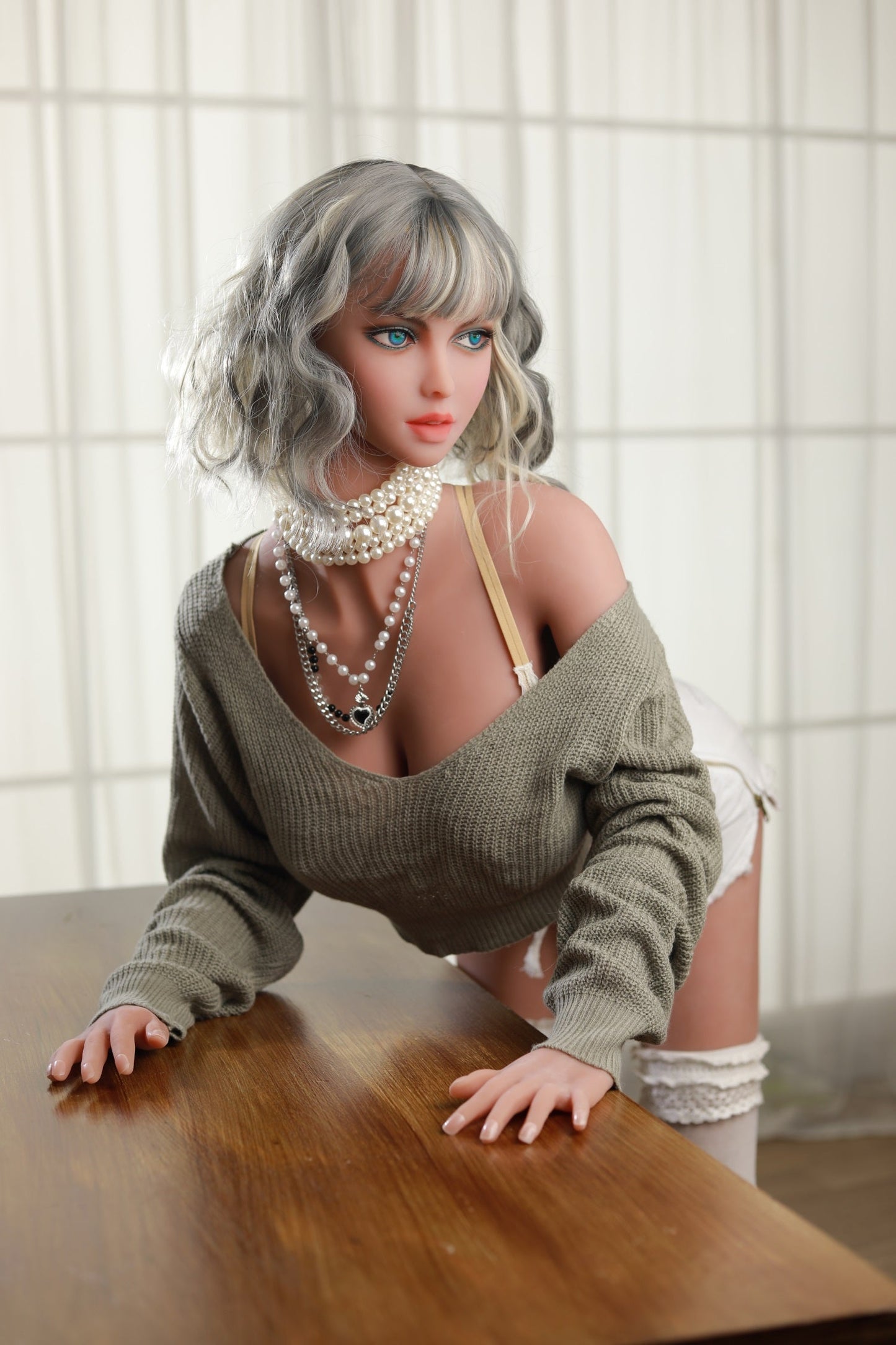 165CM Silver Hair Sexy TPE Sex Doll - Natasha IDATEDOLL
