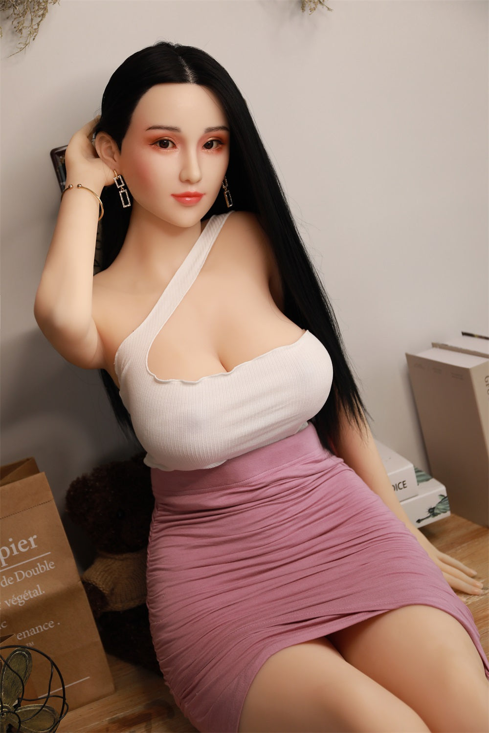 170CM Japanese Big Breast Silicone Head+ TPE Body Adult Love Sex Doll -Mixue IDATEDOLL