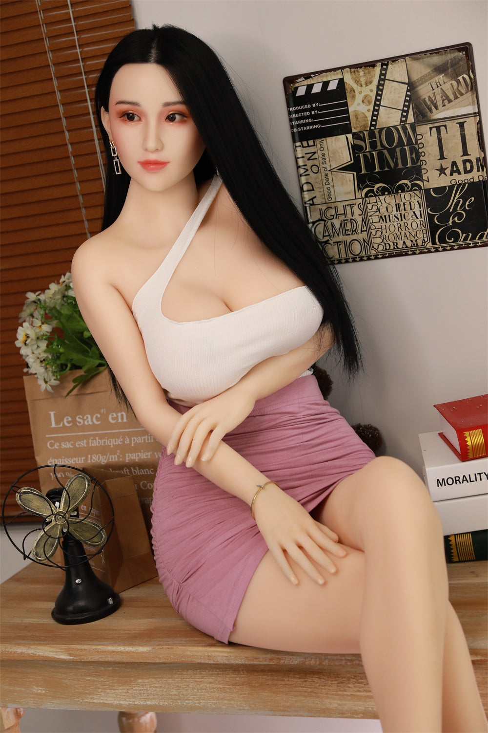 170CM Japanese Big Breast Silicone Head+ TPE Body Adult Love Sex Doll -Mixue IDATEDOLL