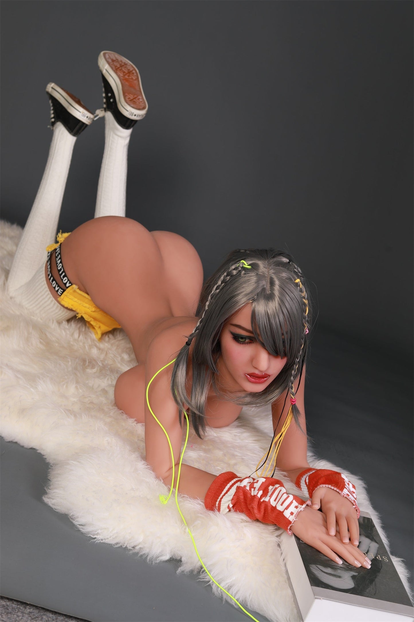 158CM Large Breast Brown Eyes Silver Gray Hair TPE Sex Doll - Madison IDATEDOLL
