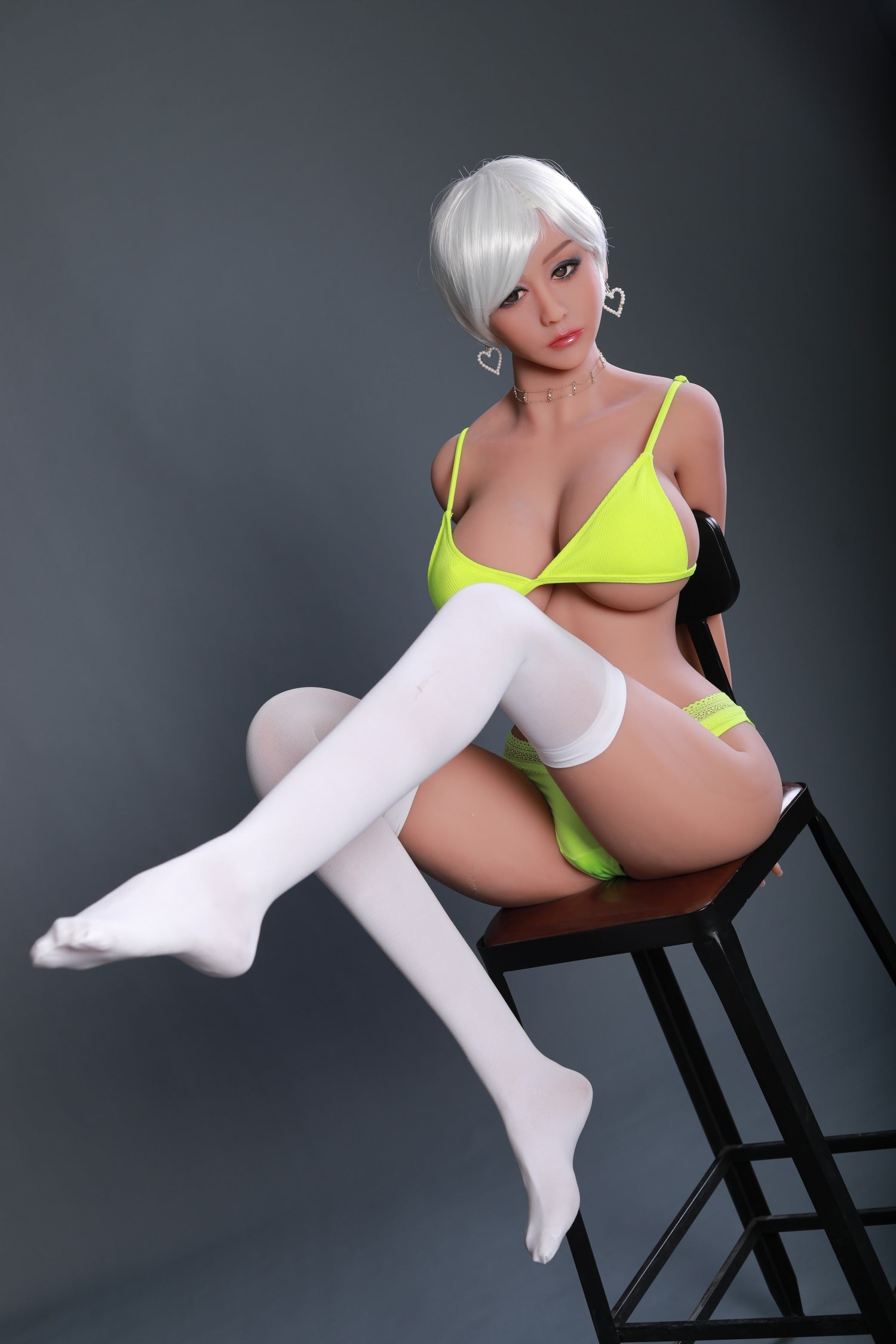 158CM Large Breast White Hair TPE Sex Doll - Ayumi IDATEDOLL
