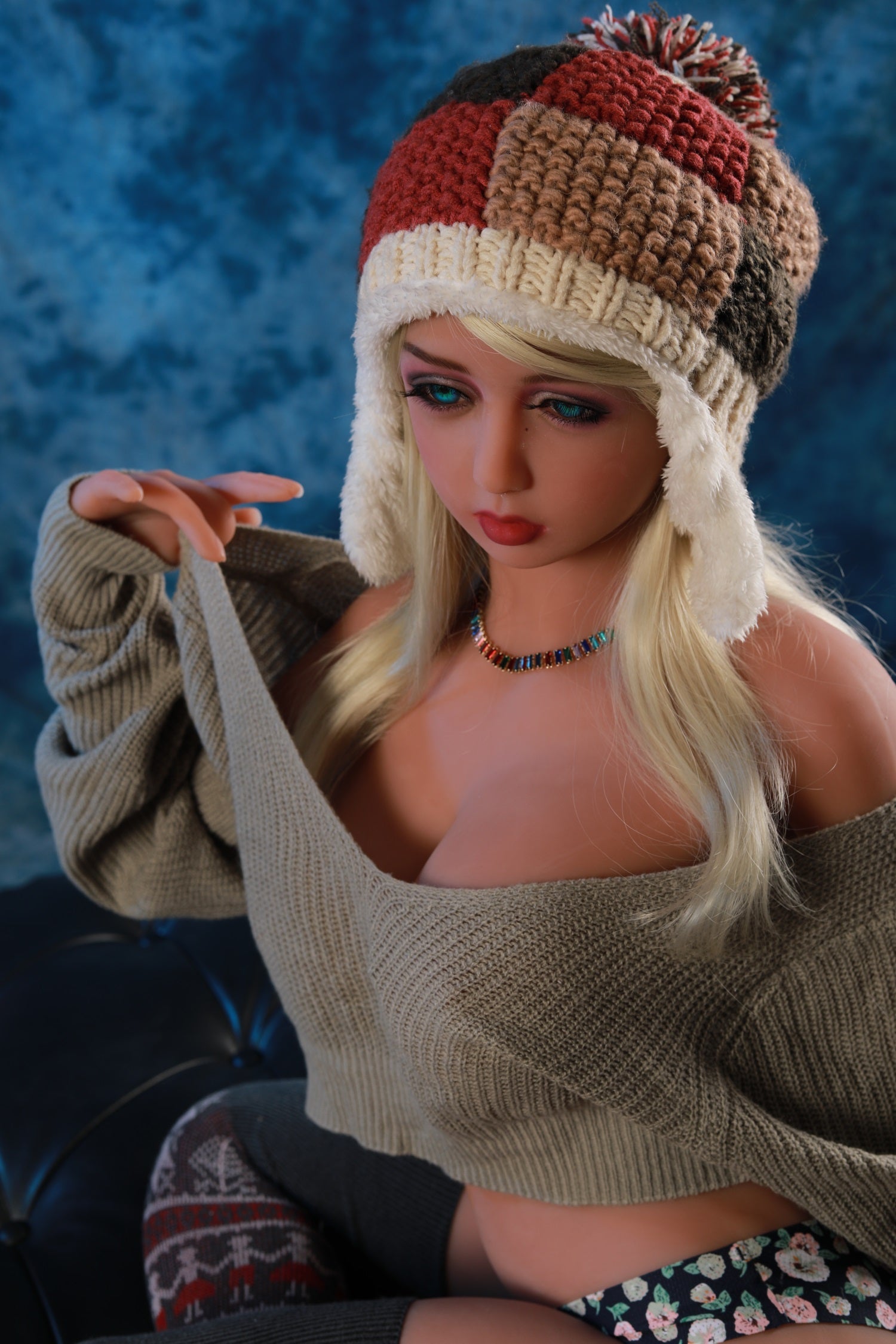 158CM Medium Breast White Hair TPE Sex Love Doll - Rizar IDATEDOLL