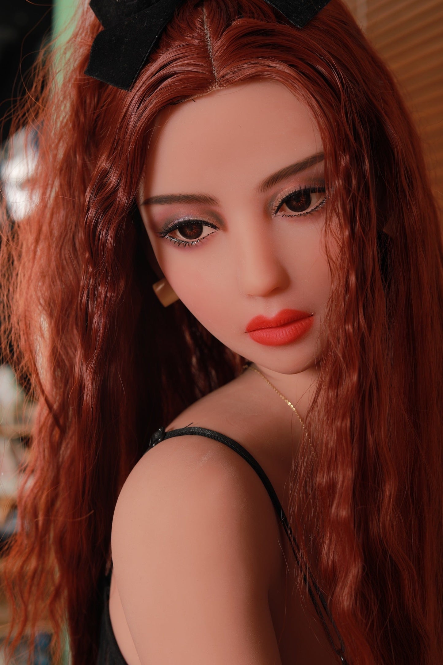 163CM Large Breast Brown Curly Hair TPE Sex Doll - Suzie IDATEDOLL