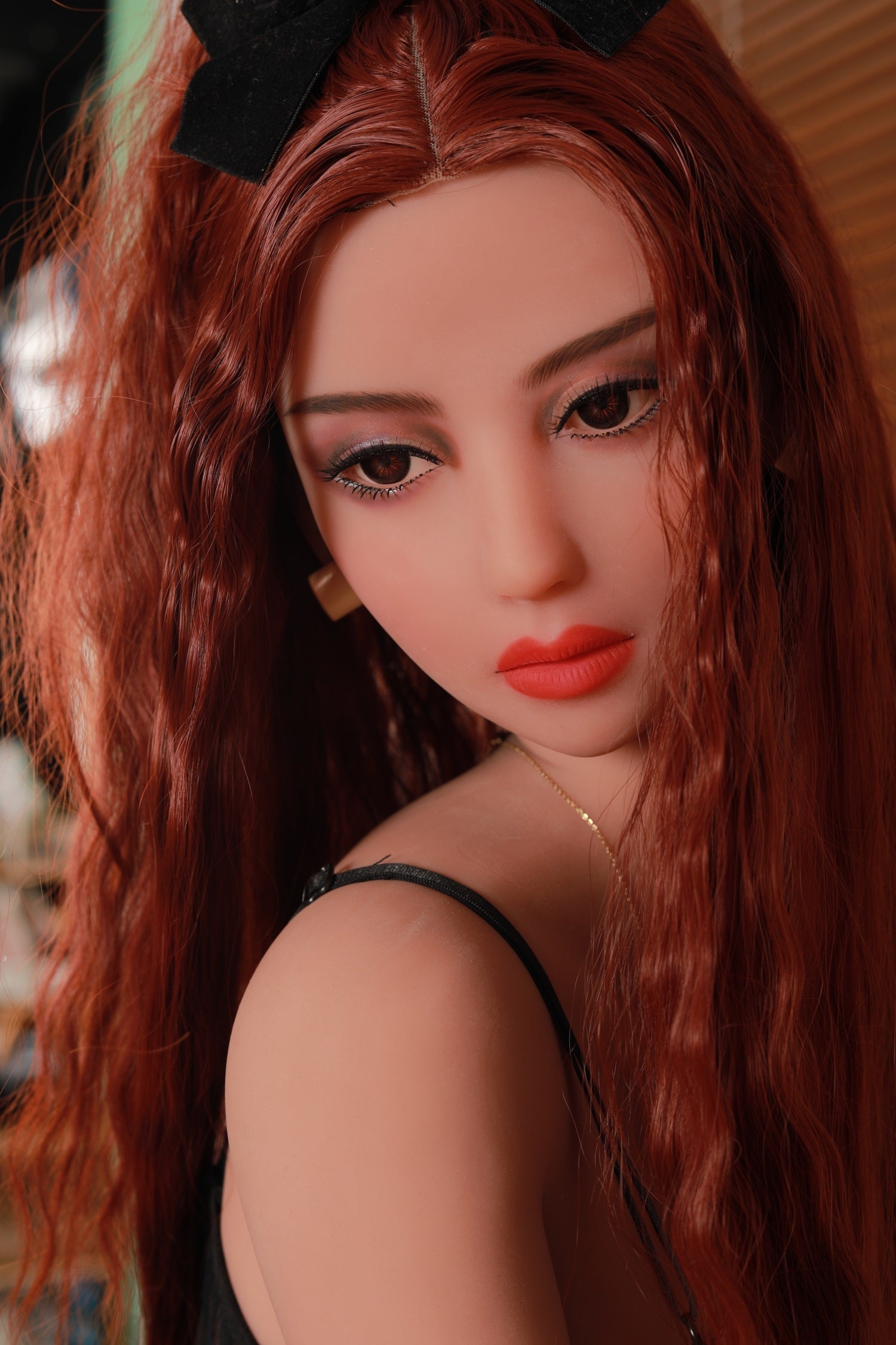 163CM Large Breast Brown Curly Hair TPE Sex Doll - Suzie IDATEDOLL