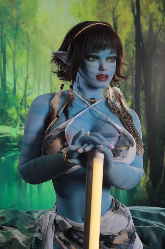 165CM Anime Fairy Large Breast Blue Body TPE Sex Doll - Ria IDATEDOLL