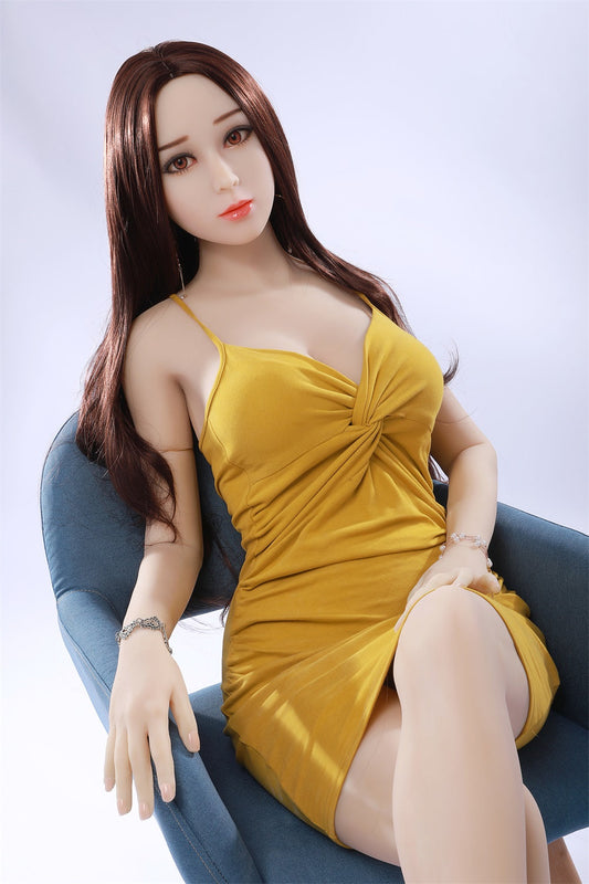 165CM Japanese Large Breast Brown Hair TPE Sex Doll - Lin Lin IDATEDOLL