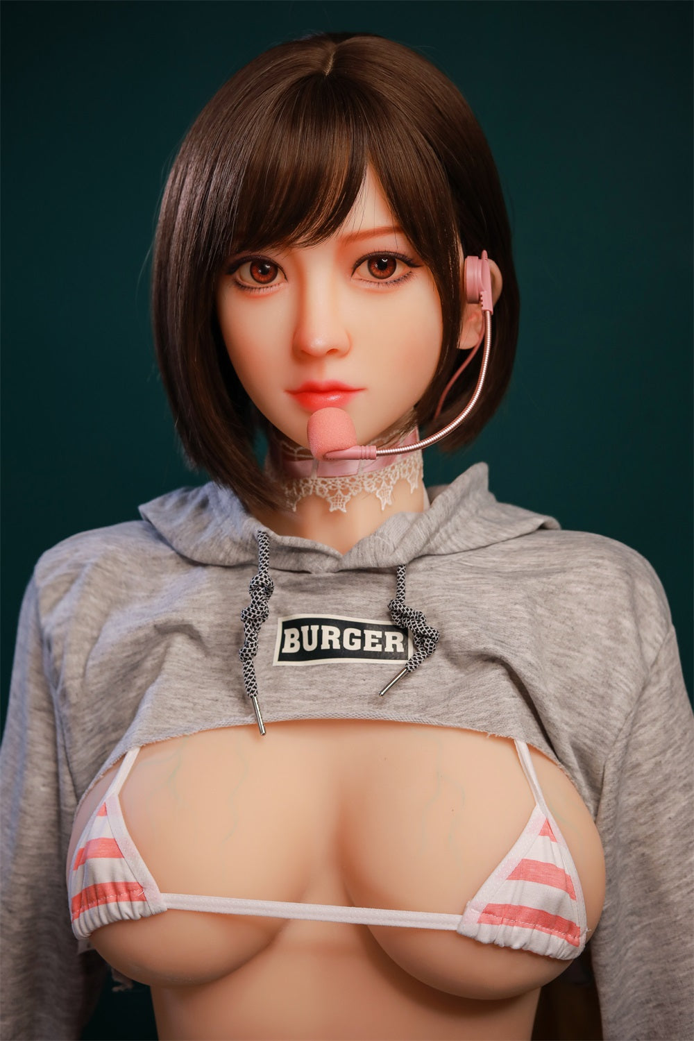 165CM Japanese Large Breast Short Brown Hair TPE Sex Doll - Meiguan IDATEDOLL
