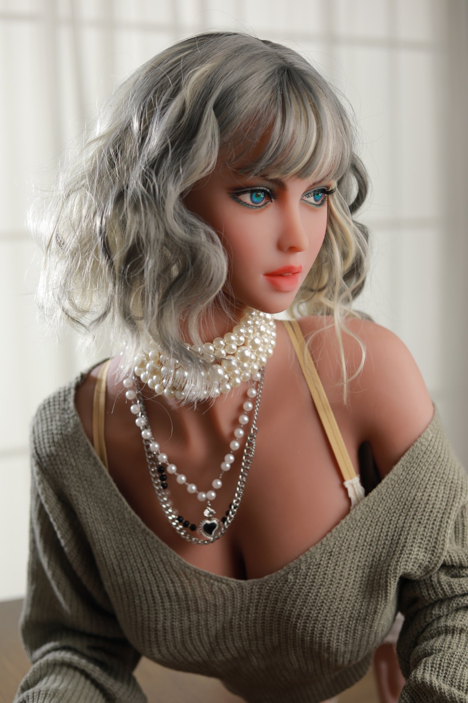 165CM Silver Hair Sexy TPE Sex Doll - Natasha IDATEDOLL