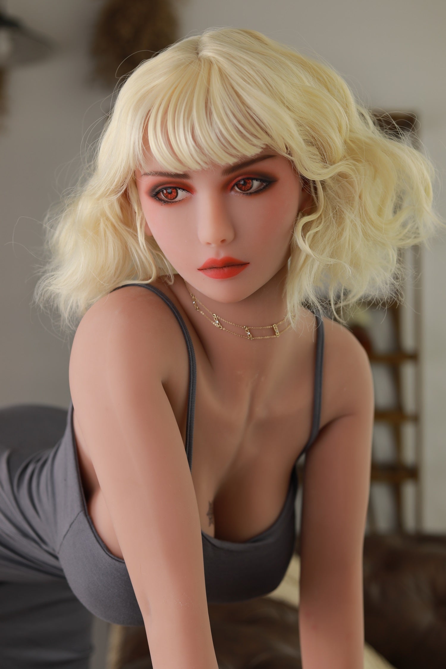 170CM Big Breast Short White Hair Adult Love TPE Sex Doll - Wary IDATEDOLL